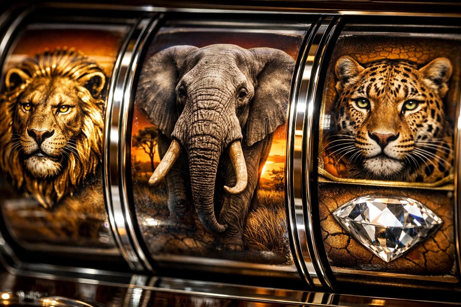 African Big Five slot game majestic animals